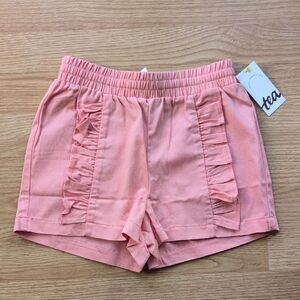Tea Collection Coral Ruffle Shorts